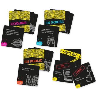 Jeu à boire Confidences avec 60 cartes + 2 verres à shot