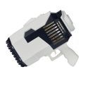 Pistolet à bulles Led rechargeables (32 trous) noir et blanc avec plateau et tube de savon (60 ml)