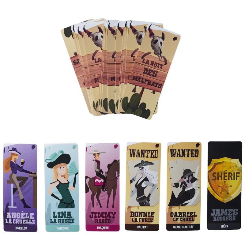 Jeu de rôle de mensonge et trahison "La Nuit des Malfrats" (30 cartes) Jeu de rôle de mensonge et trahison "La Nuit des Malfrats" (30 cartes)