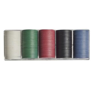 Boîte de 100 jetons de poker en plastique