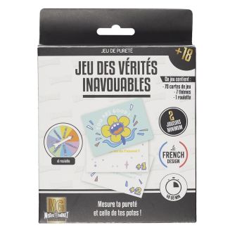 Jeu de 70 cartes de vérités inavouables de 7 thèmes + sa roulette incluse