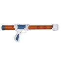 Pistolet lanceur en plastique avec 12 balles en mousse rouge