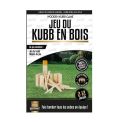 Jeu de Kubb en bois avec règle inclus