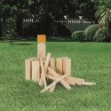 Jeu de Kubb en bois avec règle inclus