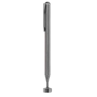 Aimant télescopique extensible en inox argenté de 15,5 cm à 74 cm