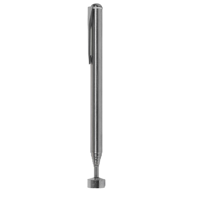 Aimant télescopique extensible en inox argenté de 15,5 cm à 74 cm