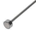 Aimant télescopique extensible en inox argenté de 15,5 cm à 74 cm