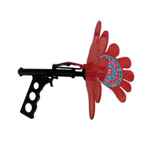 Pistolet tapette à mouche avec cible noir et rouge en polypropylène