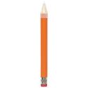 Crayon géant XXL de 36 cm avec gomme intégrée et capuchon transparent