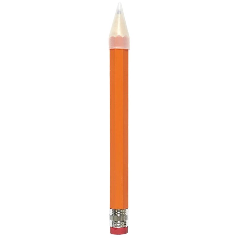 Crayon géant XXL de 36 cm avec gomme intégrée et capuchon transparent Crayon géant XXL de 36 cm avec gomme intégrée et capuchon transparent