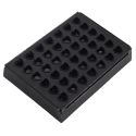 Jeu du 4 à la suite mini avec plateau noire et 42 jetons bleus en plastique