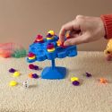 Jeu d’équilibre en plastique bleu avec 48 pièces multicolores et 1 dé inclus