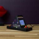 Mini borne d’arcade rétro duel 1vs1, noire avec 100 jeux classiques intégrés