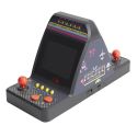 Mini borne d’arcade rétro duel 1vs1, noire avec 100 jeux classiques intégrés