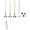 Jeu de croquet en bois pour 4 joueurs