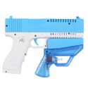 Pistolet 2 en 1 détachable à eau et bulles fonctionnant avec pile bleu et blanc