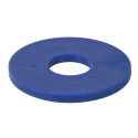 Jeu de la rondelle avec cible 3D et 4 disques colorés bleu et vert