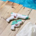 Pistolet à eau détachable 2 en 1 vert et blanc à piles