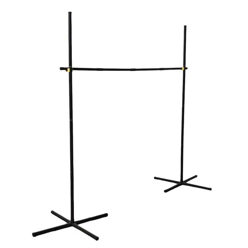 Jeu du limbo noir avec hauteur réglable sur 3 niveaux en polypropylène