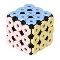 Cube magique en plastique aux couleurs pastel