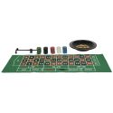Jeu de roulette casino avec 100 jetons + roulette + râteau et tapis de jeu inclus