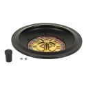 Jeu de roulette casino avec 100 jetons + roulette + râteau et tapis de jeu inclus