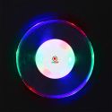Dessous de bouteille LED à piles transparent lumineux en polymère