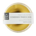 Cendrier en céramique style marocain blanc et doré ø8 cm