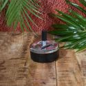 Cendrier poussoir en métal noir ø9cm