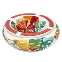 Cendrier XXL en céramique floral multicolore ø24cm