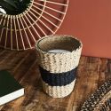 Bougie parfumée dans un panier Tressé (H23cm) senteur bois gingembre