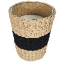 Bougie parfumée dans un panier Tressé (H23cm) senteur bois gingembre