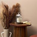 Bougie parfumée sous cloche (H15cm)senteur brume des bois