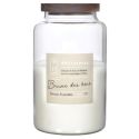 Bougie parfumée avec couvercle en acacia (H24 cm) senteur brume des bois
