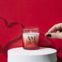 Bougie parfumée avec bague surprise (H8,4 cm) collection amour senteur rêve poudré
