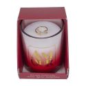 Bougie parfumée avec bague surprise (H8,4 cm) collection amour senteur rêve poudré