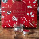 Calendrier de l’Avent Bougies Parfumées (3 parfums) avec Photophore en Verre