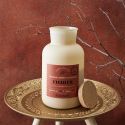 Bougie beige parfumée avec couvercle en liège (H27 cm) senteur figuier