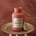 Bougie teracotta parfumée avec couvercle en liège (H27 cm) senteur bois épicé