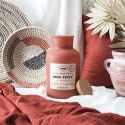 Bougie teracotta parfumée avec couvercle en liège (H27 cm) senteur bois épicé