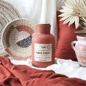 Bougie teracotta parfumée avec couvercle en liège (H27 cm) senteur bois épicé