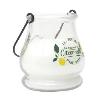 Bougie électrique citronnelle à piles avec 6 couleurs changeantes