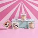 Coffret 4 bougies kawaii parfums guimauve et barbe à papa