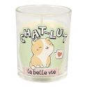 Coffret 4 bougies kawaii parfums guimauve et barbe à papa