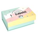 Coffret 1 bougie et un diffuseur d'ambiance kawaii parfums guimauve et vanille