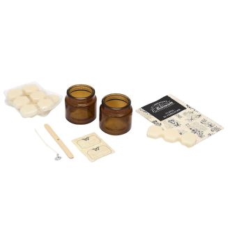 Coffret DIY fabrication 2 bougies parfumées à l’ambre