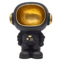 Vide-Poche astronaute en polyrésine noir et dorée
