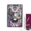 Tableau de décoration murale 60x90cm coloré pop art portrait tigre