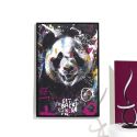 Tableau de décoration murale 60x90cm coloré pop art portrait panda