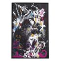 Tableau de décoration murale 60x90cm coloré pop art portrait guepard